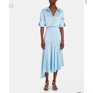 ANNA QUAN Azura Asymmetrical Satin Skirt